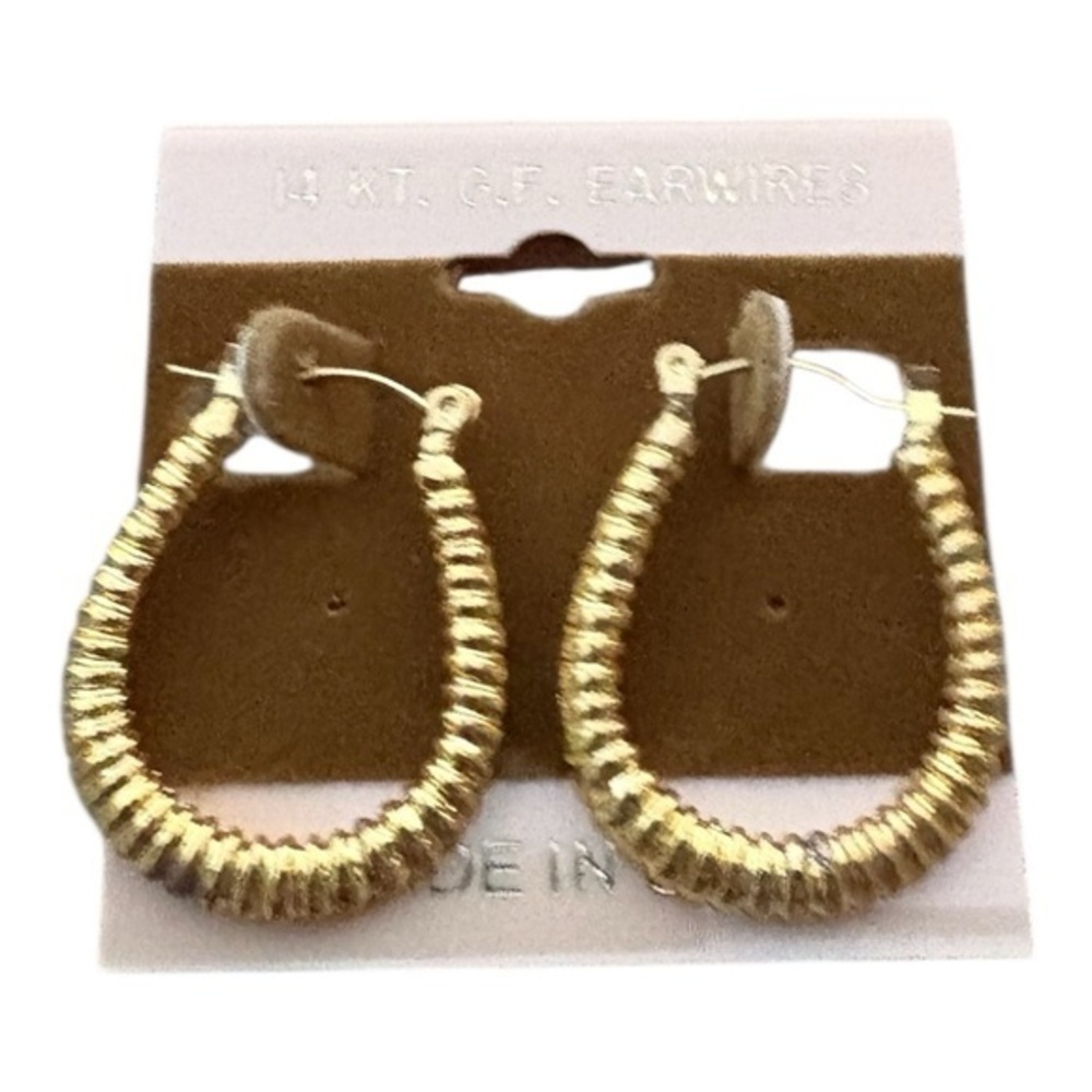 5/$25 Gold-Tone Twisted Hoop Earrings